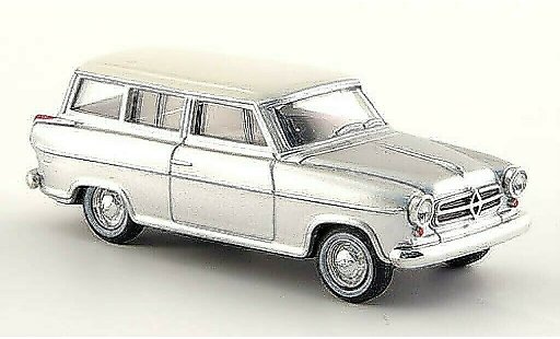 Borgward Isabella break 1/87 Herpa Familiar gris/blanco coche miniatura