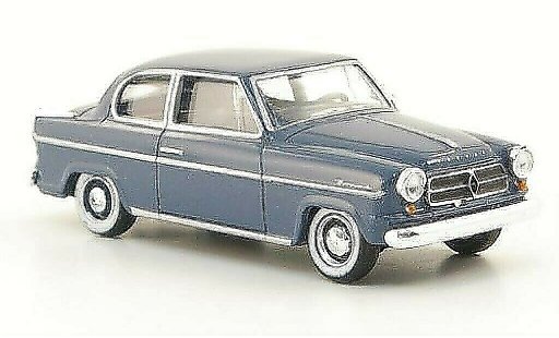 Borgward Isabella berline 1/87 Herpa azul-gris 1954 coche miniatura