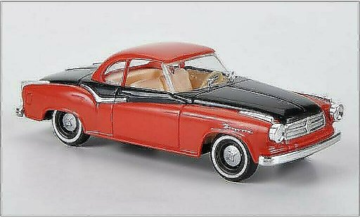 Borgward Isabella berline 1/87 Busch rojo/negro 1958 coche miniatura