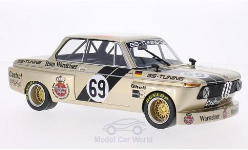 Bmw 2002 1/18 BoS Models Gr.2 No.69 GS Tuning Warsteiner DRM 1975 J.Obermoser coche miniatura