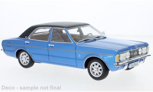 Coche miniatura Ford Taunus 1/18 BoS Models TC GXL metallise azul/negro 1972 Ford Taunus 1/18 BoS Models TC GXL metallise azul/negro 1972 coche miniatura