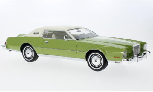Coche miniatura Lincoln Continental 1/18 BoS Models Mark IV metallise vert/blanche 1974 Lincoln Continental 1/18 BoS Models Mark IV metallise vert/blanche 1974 coche miniatura