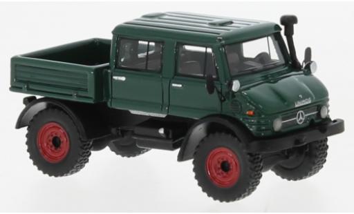 Coche miniatura Mercedes Unimog 1/87 BoS Models U416 DoKa verde foncé 1977 Mercedes Unimog 1/87 BoS Models U416 DoKa verde foncé 1977 coche miniatura