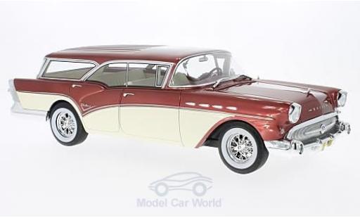 Buick Century 1/18 BoS Models Caballero Estate metalico rojo/beige 1957 ohne Vitrine coche miniatura