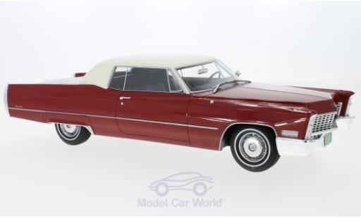 Coche miniatura Cadillac Deville 1/18 BoS Models DeVille Coupe rojo/blanco 1967 Cadillac Deville 1/18 BoS Models DeVille Coupe rojo/blanco 1967 coche miniatura