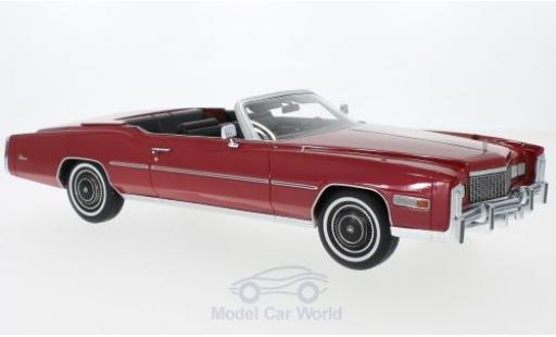 Cadillac Eldorado 1/18 BoS Models Convertible metalico rojo 1976 coche miniatura