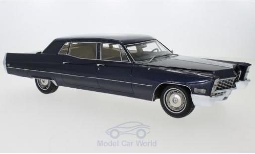 Cadillac Fleetwood 1/18 BoS Models Series 75 Limousine metalico azul 1967 coche miniatura
