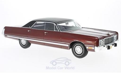 Coche miniatura Chrysler New Yorker 1/18 BoS Models Brougham metalico rojo/negro 1973 Chrysler New Yorker 1/18 BoS Models Brougham metalico rojo/negro 1973 coche miniatura
