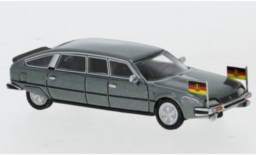 Citroen CX 1/87 BoS Models Nilsson metalico gris 1985 DDR-Staatslimousine avec Standarten coche miniatura
