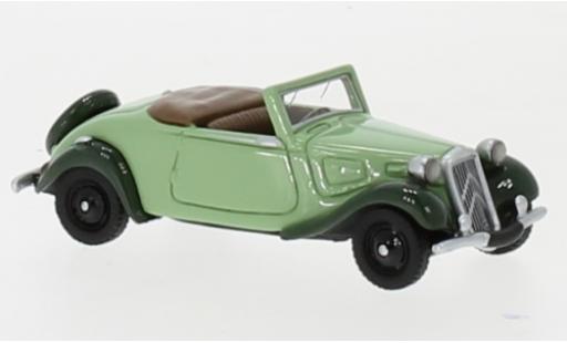 Coche miniatura Citroen Traction 1/87 BoS Models Avant Cabriolet verde/verde 1936 Citroen Traction 1/87 BoS Models Avant Cabriolet verde/verde 1936 coche miniatura