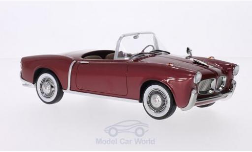 Fiat 1100 1955 1/18 BoS Models TV Trasformabile metalico rojo 1955 coche miniatura