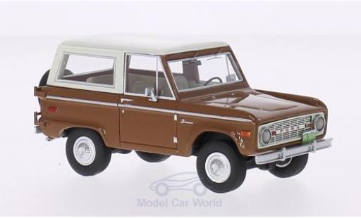 Coche miniatura Ford Bronco 1/43 BoS Models marron/blanco 1970 Ford Bronco 1/43 BoS Models marron/blanco 1970 coche miniatura