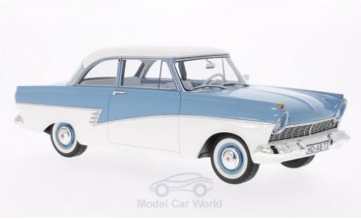 Coche miniatura Ford Taunus 1957 1/18 BoS Models 17M (P2) azul/blanco 1957 Ford Taunus 1957 1/18 BoS Models 17M (P2) azul/blanco 1957 coche miniatura