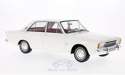 Coche miniatura Ford Taunus 1/18 BoS Models 17M (P7a) blanco 1967 Ford Taunus 1/18 BoS Models 17M (P7a) blanco 1967 coche miniatura