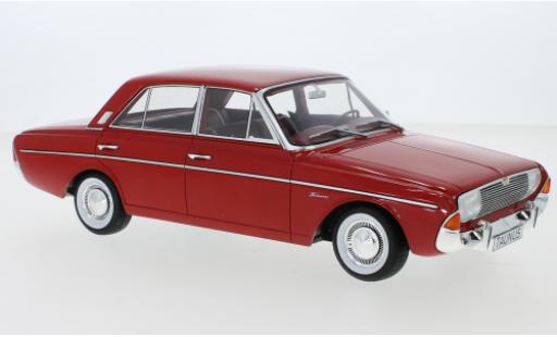 Coche miniatura Ford Taunus 1/18 BoS Models 20M (P5) rojo 1965 Ford Taunus 1/18 BoS Models 20M (P5) rojo 1965 coche miniatura
