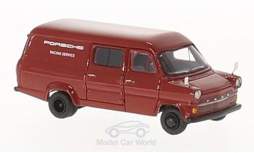 Ford Transit 1/87 BoS Models Mk. I rojo Porsche Racing Service 1965 coche miniatura