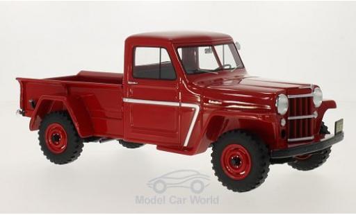 Coche miniatura Jeep Willys 1/18 BoS Models Pick Up rojo 1954 Jeep Willys 1/18 BoS Models Pick Up rojo 1954 coche miniatura