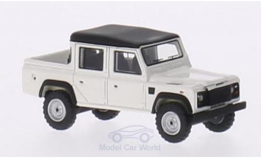 Coche miniatura Land Rover Defender 1/87 BoS Models 110 Double Cab Pickup blanco/matt-negro RHD 1990 Land Rover Defender 1/87 BoS Models 110 Double Cab Pickup blanco/matt-negro RHD 1990 coche miniatura