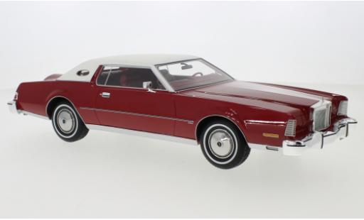 Coche miniatura Lincoln Continental 1/18 BoS Models Mark IV metalico rojo/blanco 1974 Lincoln Continental 1/18 BoS Models Mark IV metalico rojo/blanco 1974 coche miniatura