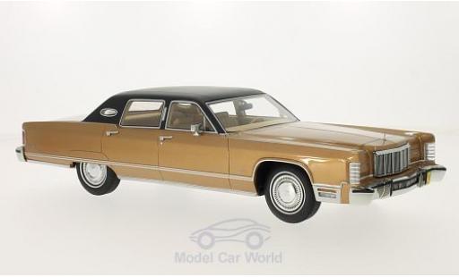 Coche miniatura Lincoln Continental 1/18 BoS Models Sedan metalico marron 1975 ohne Vitrine Lincoln Continental 1/18 BoS Models Sedan metalico marron 1975 ohne Vitrine coche miniatura