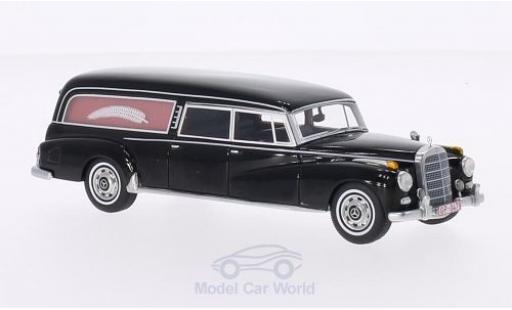 Coche miniatura Mercedes 300 S 1/43 BoS Models d (W189) Pollmann negro 1960 Bestattungsfahrzeug Mercedes 300 S 1/43 BoS Models d (W189) Pollmann negro 1960 Bestattungsfahrzeug coche miniatura