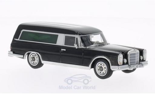 Coche miniatura Mercedes 600 1/43 BoS Models Pollmann negro Bestattungswagen Mercedes 600 1/43 BoS Models Pollmann negro Bestattungswagen coche miniatura