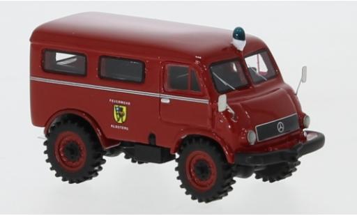 Coche miniatura Mercedes Unimog 1/87 BoS Models 402 Feuerwehr 1956 pompiers Klosters Mercedes Unimog 1/87 BoS Models 402 Feuerwehr 1956 pompiers Klosters coche miniatura