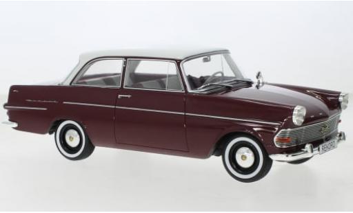 Opel Rekord 1/18 BoS Models P2 rojo/weiss 1961 1:18 coche miniatura