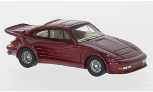 Coche miniatura Porsche 930 Turbo 1/87 BoS Models 911 Turbo Gemballa Avalanche metalico rojo 1986 Porsche 930 Turbo 1/87 BoS Models 911 Turbo Gemballa Avalanche metalico rojo 1986 coche miniatura