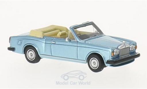 Rolls Royce Corniche 1/87 BoS Models Convertible metalico azul RHD 1974 coche miniatura