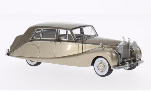 Coche miniatura Rolls Royce Silver Wraith 1/43 BoS Models Empress Line by Hooper metalico beige/metalico marron 1956 Rolls Royce Silver Wraith 1/43 BoS Models Empress Line by Hooper metalico beige/metalico marron 1956 coche miniatura