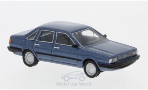 Volkswagen Santana 1/87 BoS Models metalico azul 1982 coche miniatura