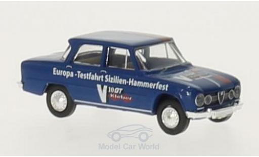 Coche miniatura Alfa Romeo Giulia 1/87 Brekina 1600 Europa-Testfahrt Sizilien-Hammerfest Alfa Romeo Giulia 1/87 Brekina 1600 Europa-Testfahrt Sizilien-Hammerfest coche miniatura