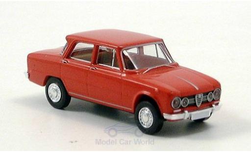 Coche miniatura Alfa Romeo Giulia 1/87 Brekina 1600 rojo ohne Vitrine Alfa Romeo Giulia 1/87 Brekina 1600 rojo ohne Vitrine coche miniatura