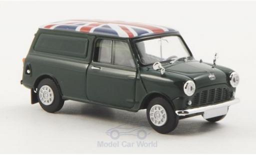 Coche miniatura Austin Mini Van 1/87 Brekina verde Union Jack Austin Mini Van 1/87 Brekina verde Union Jack coche miniatura