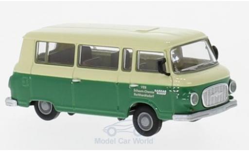 Barkas B1000 1/87 Brekina Bus VEB Schaum-Chemie Burkhardtsdorf coche miniatura