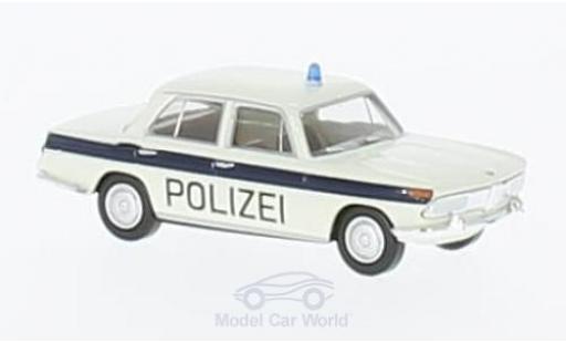 Bmw 2000 A 1/87 Brekina blanco/azul Polizei Solothurn coche miniatura