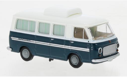 Fiat 238 1/87 Brekina Camper blanche/azul 1966 coche miniatura