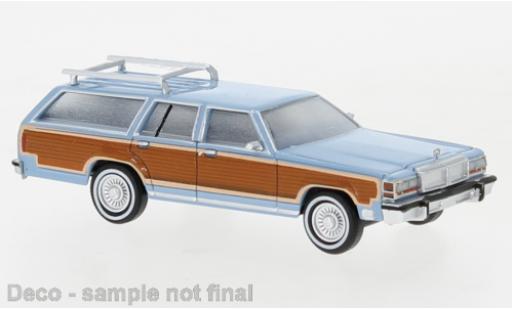 Coche miniatura Ford LTD 1/87 Brekina Country Squire azul/Dekor 1979 Ford LTD 1/87 Brekina Country Squire azul/Dekor 1979 coche miniatura