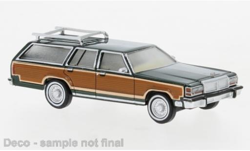 Coche miniatura Ford LTD 1/87 Brekina Country Squire metallise verde/Dekor 1979 Ford LTD 1/87 Brekina Country Squire metallise verde/Dekor 1979 coche miniatura