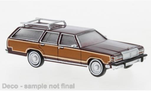 Coche miniatura Ford LTD 1/87 Brekina Country Squire metallise rojo/Dekor 1979 Ford LTD 1/87 Brekina Country Squire metallise rojo/Dekor 1979 coche miniatura