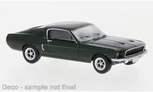Coche miniatura Ford Mustang 1/87 Brekina Fastback metallise verde 1968 Ford Mustang 1/87 Brekina Fastback metallise verde 1968 coche miniatura