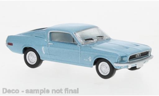 Coche miniatura Ford Mustang 1/87 Brekina Fastback metallise azul 1968 Ford Mustang 1/87 Brekina Fastback metallise azul 1968 coche miniatura