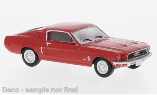 Ford Mustang 1/87 Brekina Fastback rojo 1968 coche miniatura