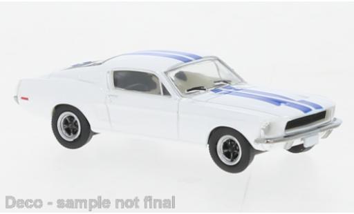 Coche miniatura Ford Mustang 1/87 Brekina Fastback blanco/azul 1968 Ford Mustang 1/87 Brekina Fastback blanco/azul 1968 coche miniatura