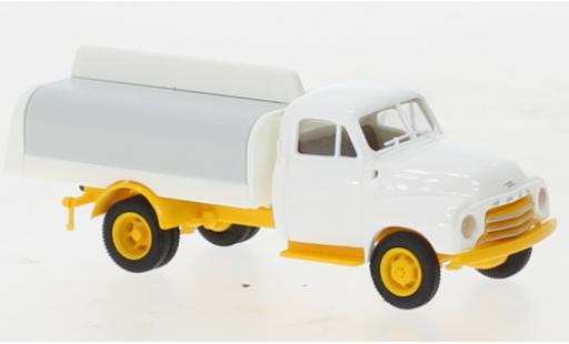 Coche miniatura Opel Blitz 1/87 Brekina Geränkeaufbau blanche/amarillo 1952 Opel Blitz 1/87 Brekina Geränkeaufbau blanche/amarillo 1952 coche miniatura