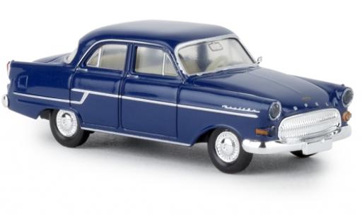 Opel Capitaine 1/87 Brekina azul foncé 1956 coche miniatura