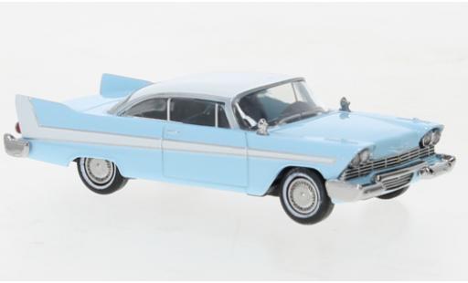Coche miniatura Plymouth Fury 1/87 Brekina azul clair/blanche 1958 Plymouth Fury 1/87 Brekina azul clair/blanche 1958 coche miniatura