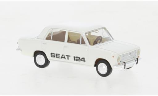 Seat 124 1/87 Brekina blanche 1968 coche miniatura
