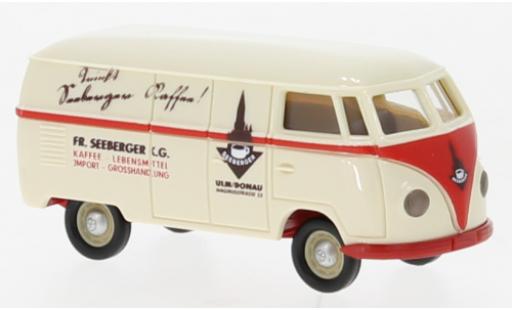 Coche miniatura Volkswagen T1 1/87 Brekina a fourgon Fr. Seeberger KG 1950 Volkswagen T1 1/87 Brekina a fourgon Fr. Seeberger KG 1950 coche miniatura